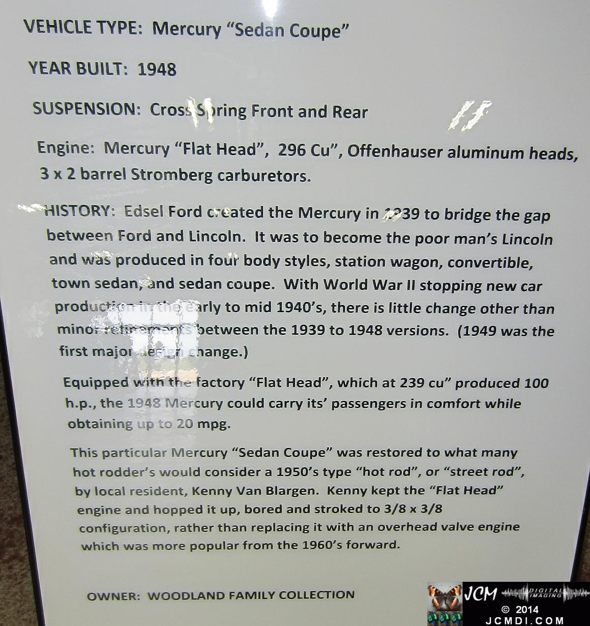 Estrella Warbird Museum Paso Robles 1948 Mercury Sedan coupe